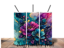 20oz Skinny Tumbler Printed Paper - Flowers