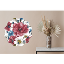 Swirl Clock Sublimation Print - Flowers 2