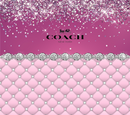 Pink Glitter Coach 20oz Skinny Tumbler Printed Paper