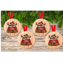 Cute animals  Christmas Hanging Ornament Sublimation Prints