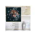 Square Clock Sublimation Print - Tiger