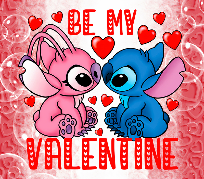 Be My Valentine 20oz Skinny Tumbler Printed Paper