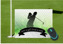 Mouse Pad Sublimation Prints - born to golf