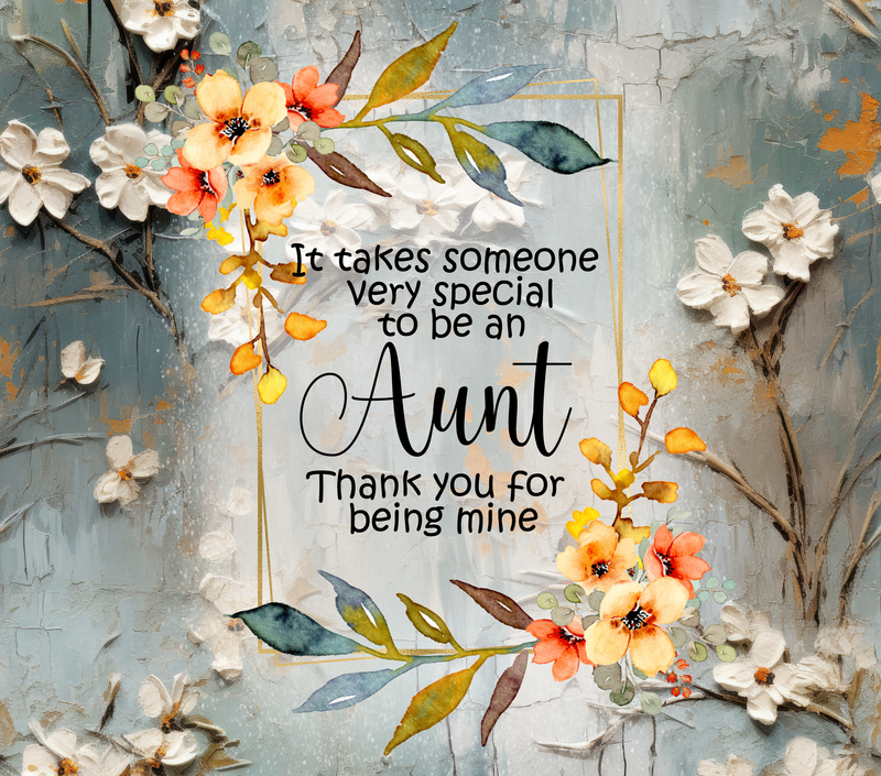 Special Aunt 20oz Skinny Tumbler Printed Paper