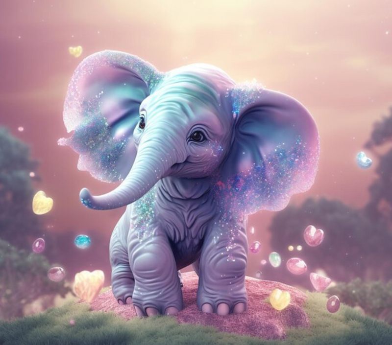 Dreaming Elephant 20oz Skinny Tumbler Printed Paper