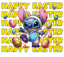 Transfer Sheet - Happy Easter Alien Eggs