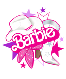 DTF Transfer Sheet - Pink Cowgirl