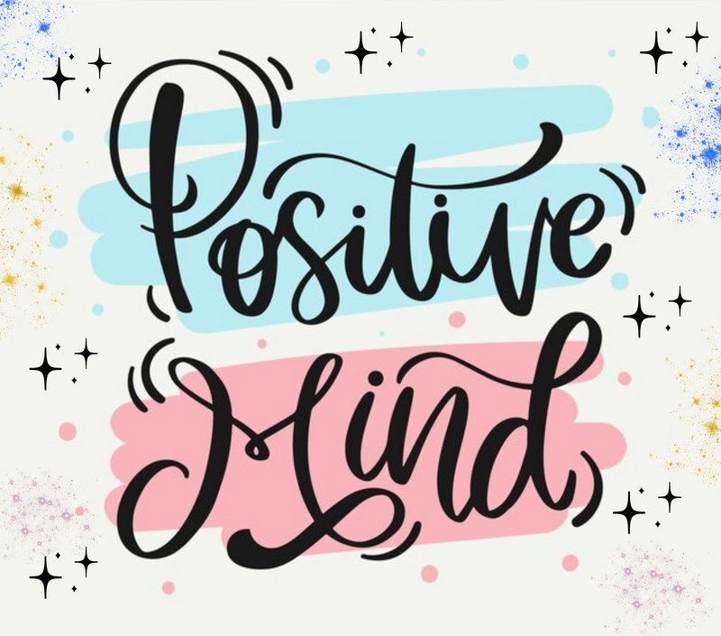 Positive Mind 20oz Skinny Tumbler Printed Paper
