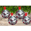 Santa sleigh flying Christmas Hanging Ornament Sublimation Prints