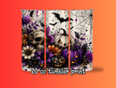 20oz Skinny Tumbler Printed Paper - halloween purple