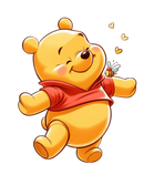 DTF Transfer Sheet - Dancing Yellow Bear