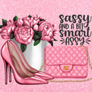 Sassy and a bit smart assy 20oz Skinny Tumbler Printed Paper