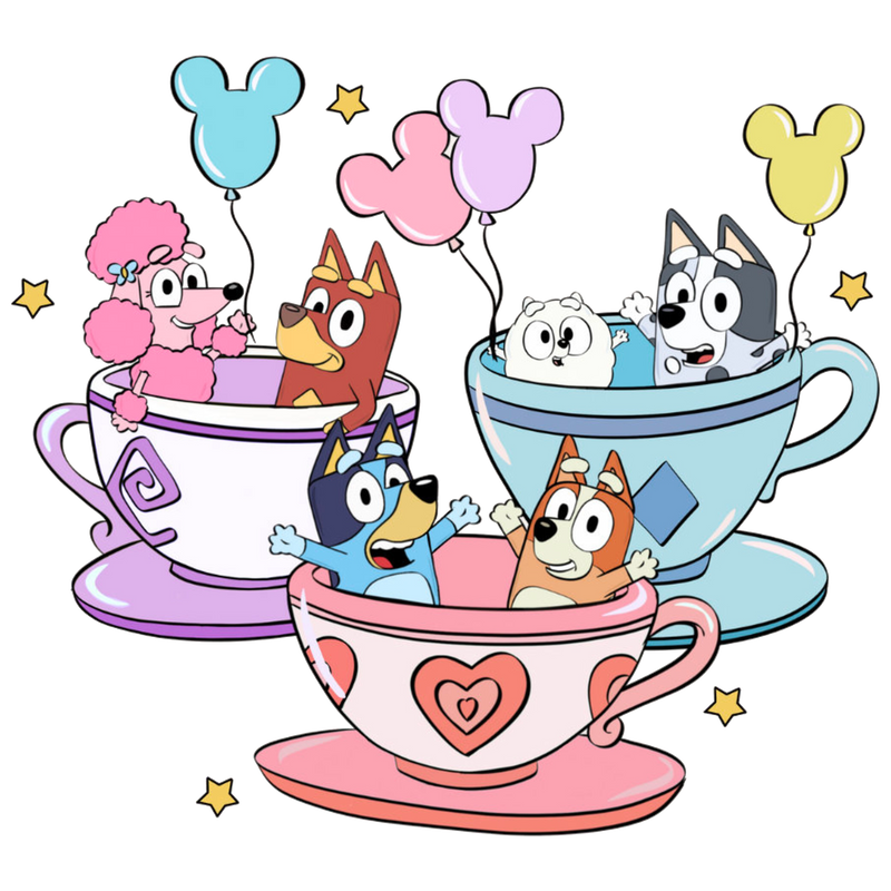 DTF Transfer Sheet - Teacup Dog Family