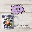 11oz Sublimation print - old man