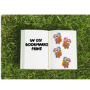 UV DTF Bookmark Print - book sloth