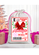 Personalized Santa Sack DTF Print - Postage Paid