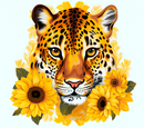 Tiger Sunflower 20oz Skinny Tumbler Printed Paper