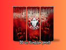 20oz Skinny Tumbler Printed Paper - spooky