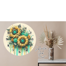 Clock Sublimation Print - Sunflowers