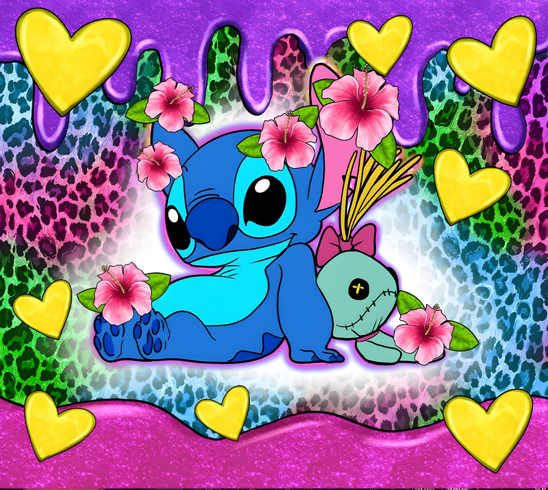 Sleepy Alien Skinny Tumbler Printed Paper