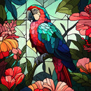 Stained Glass Parrot 20oz Skinny Tumbler Printed Paper