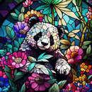 Stained Glass Panda 20oz Skinny Tumbler Printed Paper
