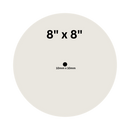 3mm White Acrylic Round Clock Blank