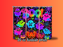 20oz Skinny Tumbler Printed Paper - boo neon