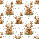 A4 Printed Sublimation Sheets - Daisy Highlander Cow