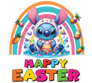 Transfer Sheet - Happy Easter Alien Splash