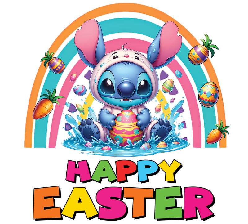 Transfer Sheet - Happy Easter Alien Splash