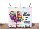 20oz Skinny Tumbler Printed Paper - Crazy