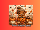 20oz Skinny Tumbler Printed Paper - halloween highlander