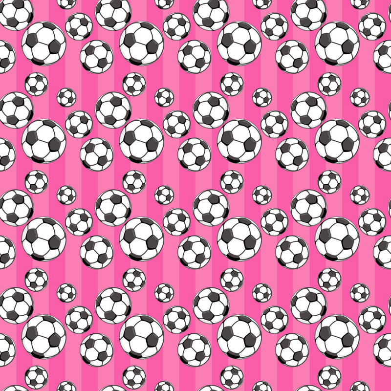 A4 Printed Sublimation Sheets-   Pink Soccer