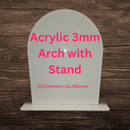 3mm Acrylic Arch with Stand