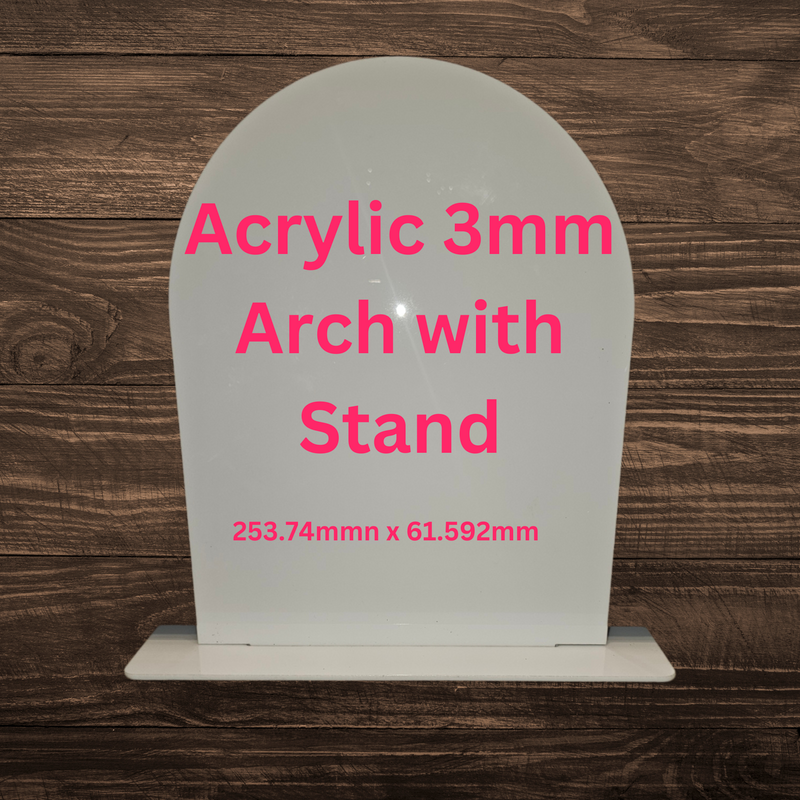 3mm Acrylic Arch with Stand