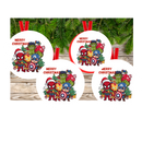 Characters Christmas Hanging Ornament Sublimation Prints