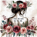 IT'S OK NOT TO BE OK 20oz Skinny Tumbler Printed Paper