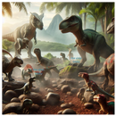 20oz Skinny Tumbler Printed Paper - 3D Dino's