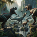 20oz Skinny Tumbler Printed Paper - 3D Dino's