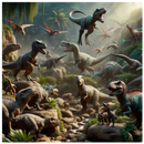 20oz Skinny Tumbler Printed Paper - 3D Dino's