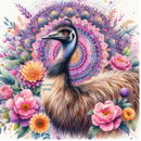 20oz Skinny Tumbler Printed Paper - Mandala  Emu