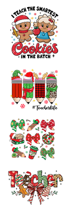 DTF Transfer Sheet  - Teacher Christmas Gang Sheet