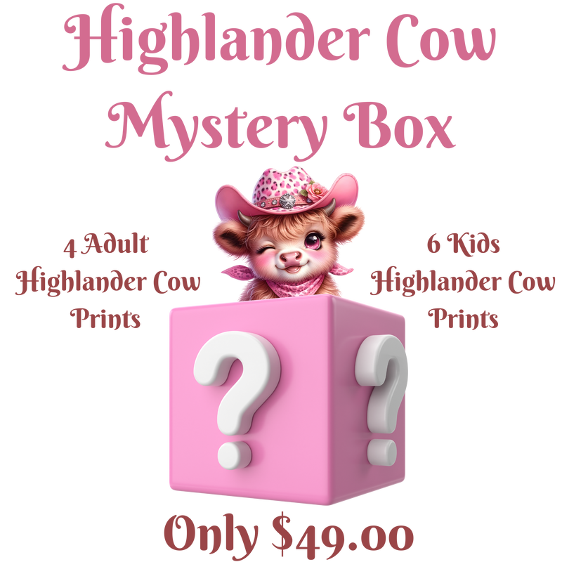 Highlander Cow DTF MYSTERY BOX