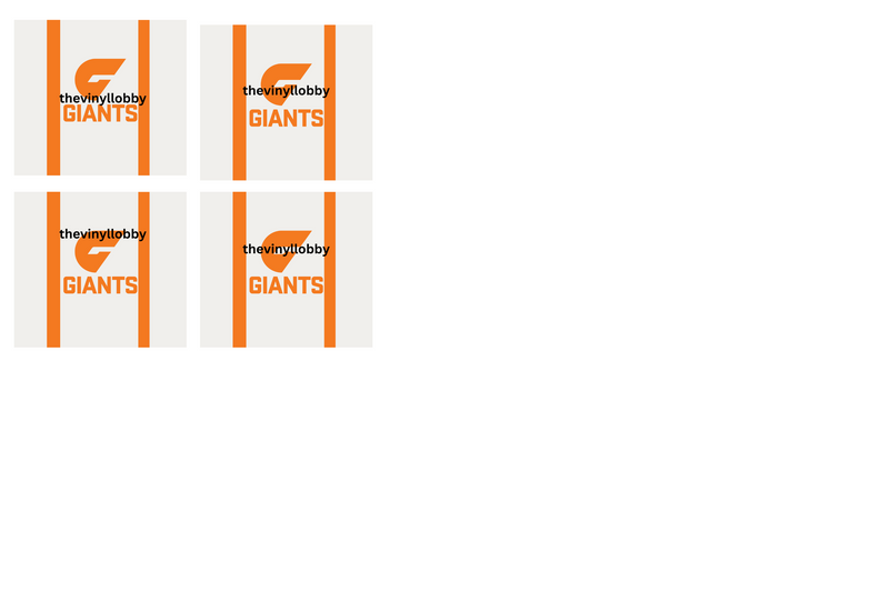 AFL Giants 20oz Tumbler and Square Coaster Print
