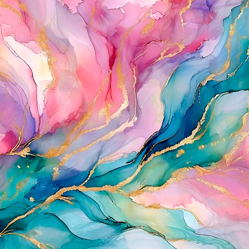 A4 Printed Sublimation Sheets - Sweet Pastel Alcohol Ink