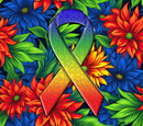 Floral Autism Awareness 20oz Skinny Tumbler Printed Paper