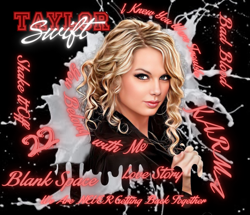 Taylor 20oz Skinny Tumbler Printed Paper