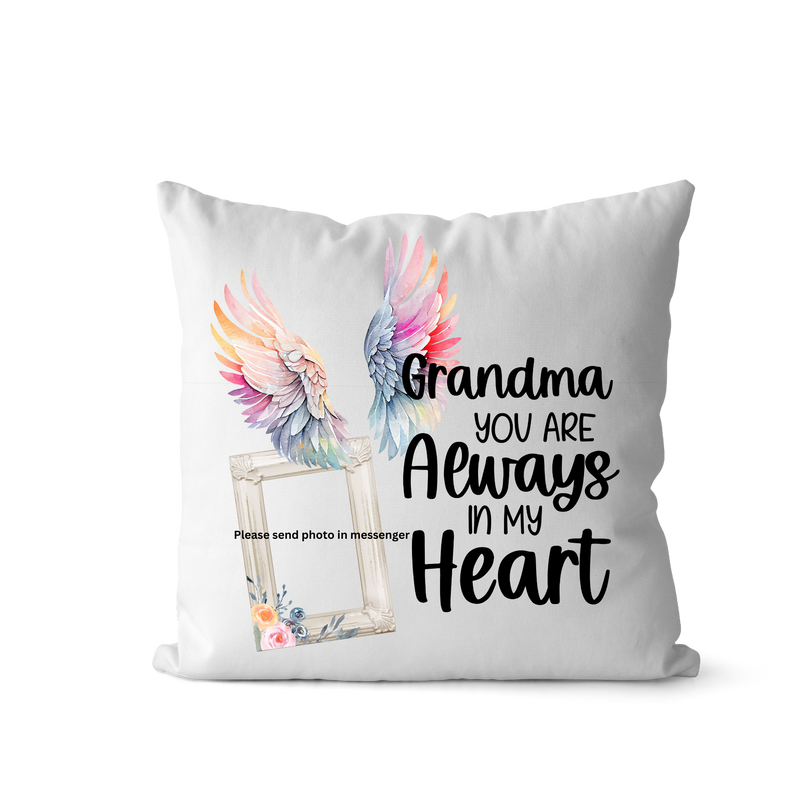 DTF Cushion Print - Angel Wings Grandma