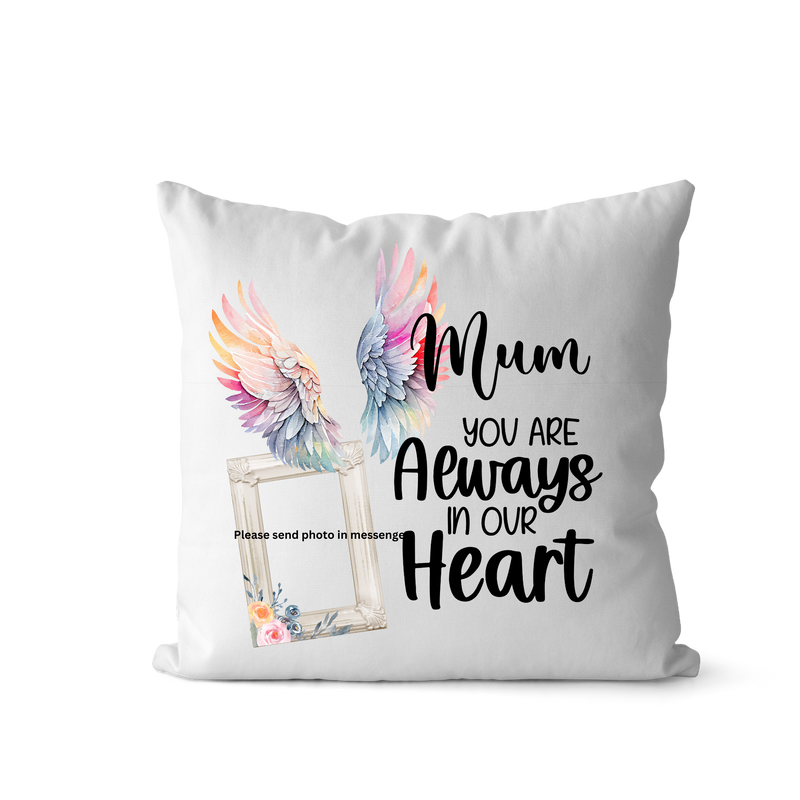 DTF Cushion Print - Angel Wings Mum